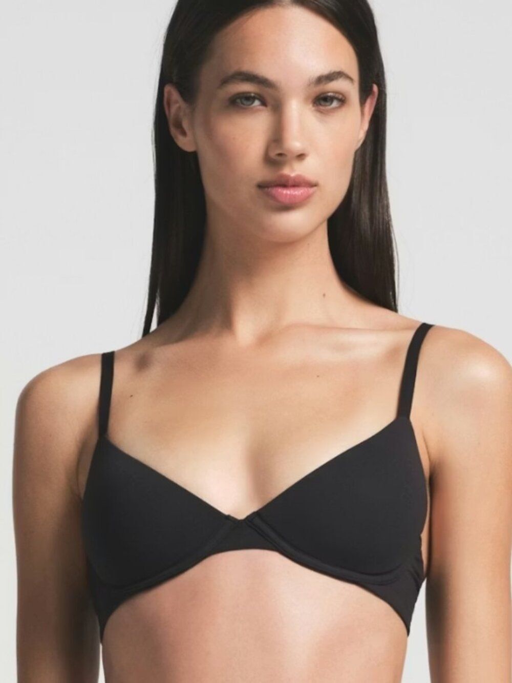 NEW SKIMS Fits Everybody Scoop Plunge Bra Onyx Black 36DDDD 36G NWT